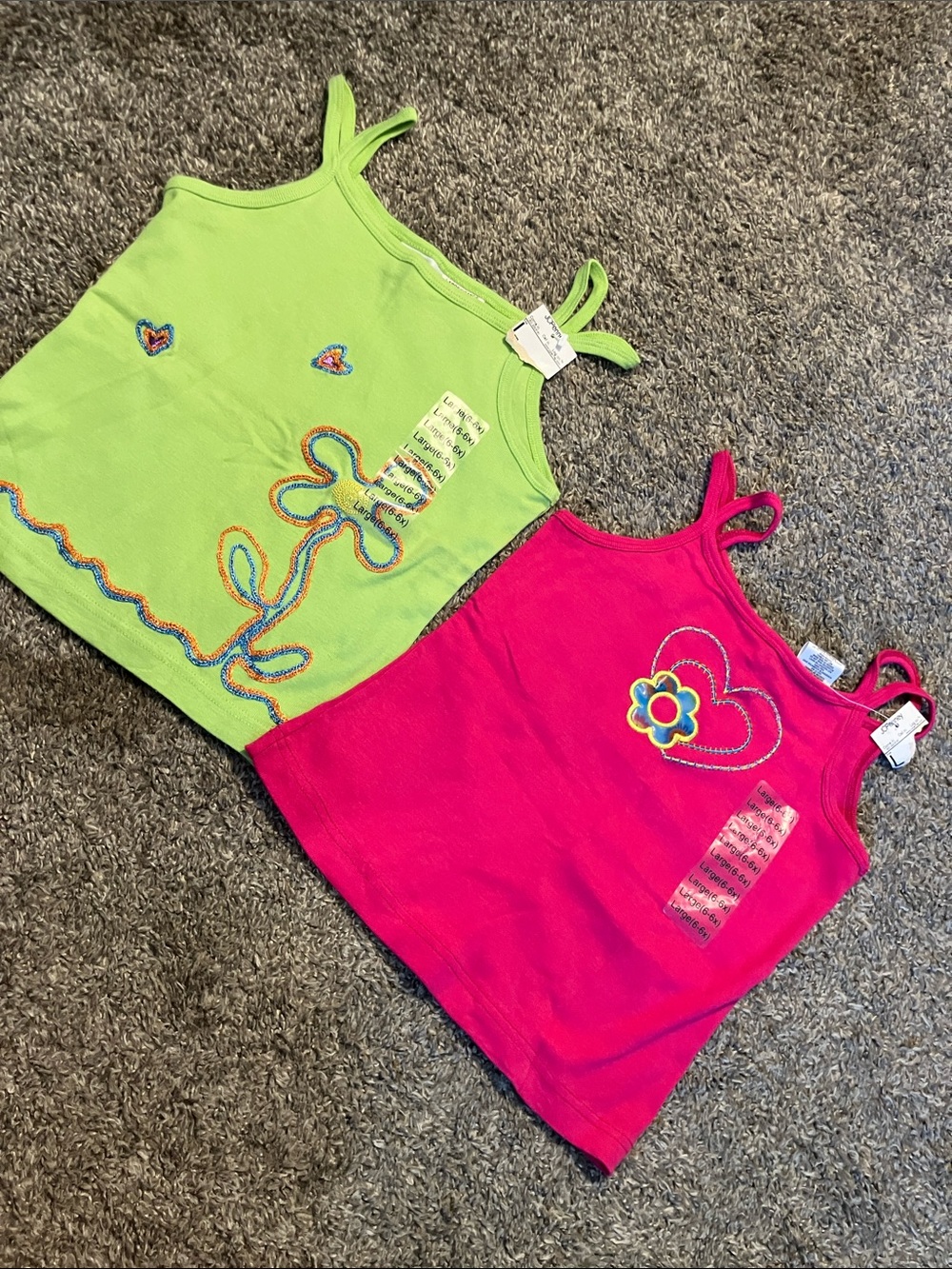 Y2K NWT Arizona Jean Co Bundle of Tanks tops size Girl’s 6-6X